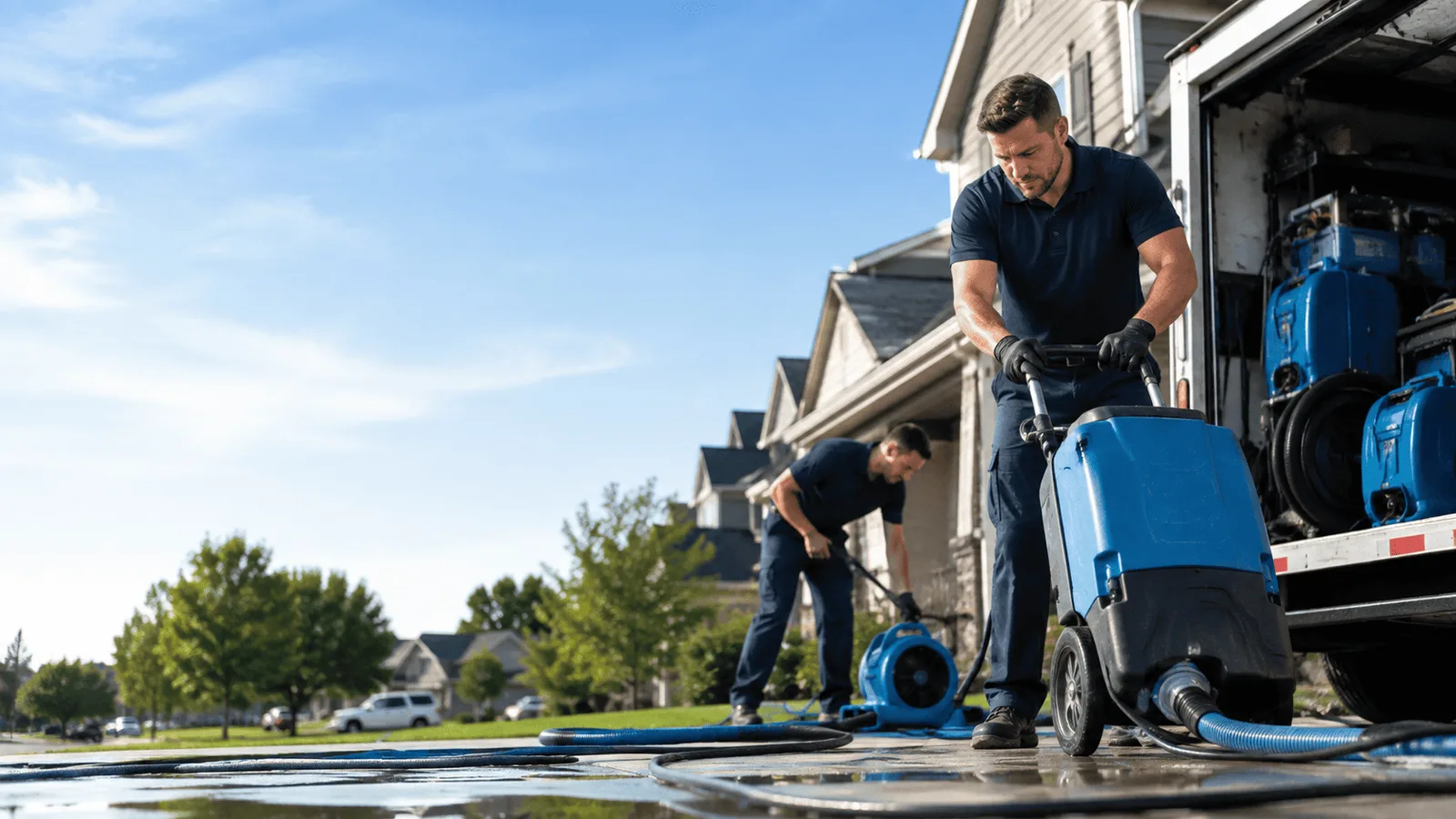 Dehumidification being performed in Elliottsburg, PA